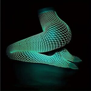 Glow in the Dark Fishnet Tights NWT